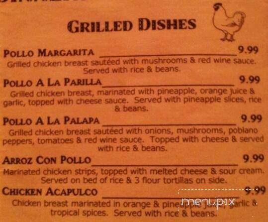 Las Margaritas - Jasper, TN menu_pic