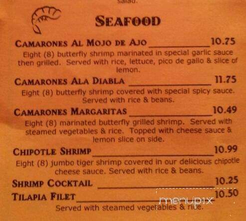 Las Margaritas - Jasper, TN menu_pic