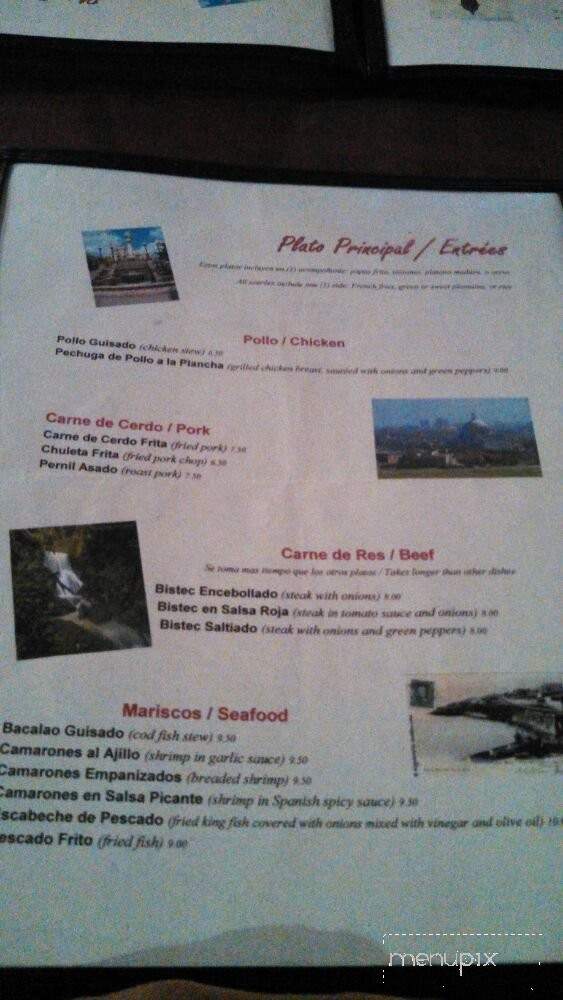 Restaurante Delicias de Puerto Rico - Jersey City, NJ menu_pic