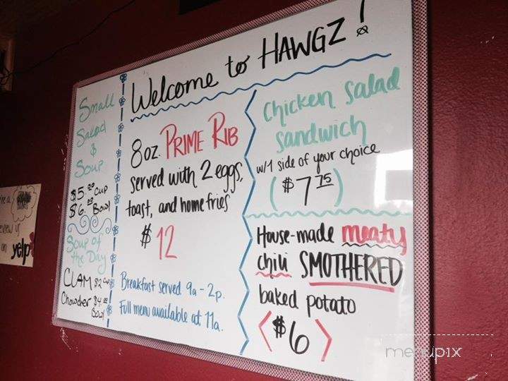 Hawgz Family Dining and BBQ - Junction City, OR menu_pic