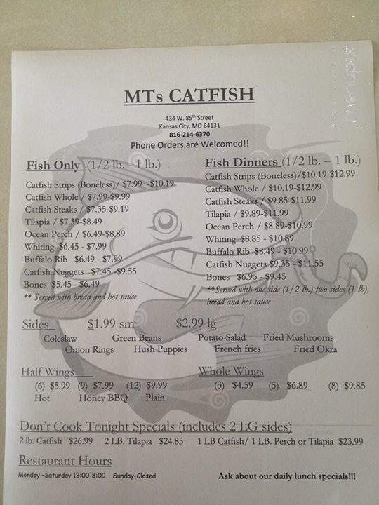 MT's Catfish - Kansas City, MO menu_pic