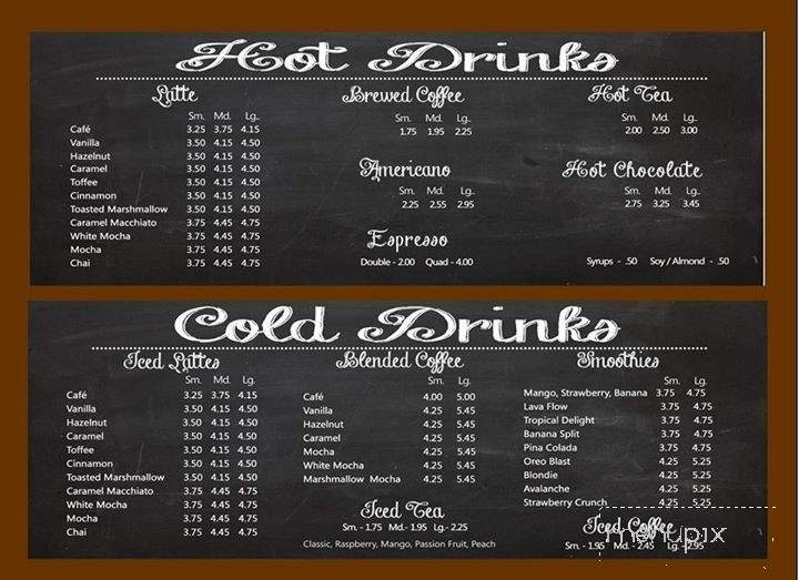 Common Ground Coffee House - Kingsburg, CA menu_pic