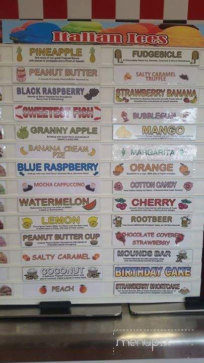 Josie's Italian Water Ice - Kingston, PA menu_pic