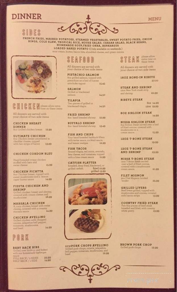 Bel Piatto - Kosciusko, MS menu_pic