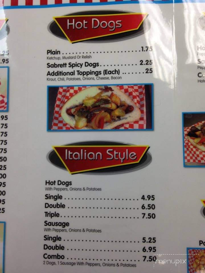Dewey's Dogs - Lacey Township, NJ menu_pic