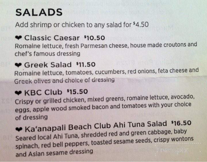 Ohana Grill & Bar - Lahaina, HI menu_pic