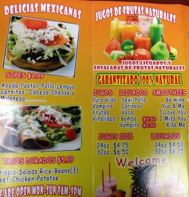 Taqueria Las Alondras - Lake Forest, CA menu_pic