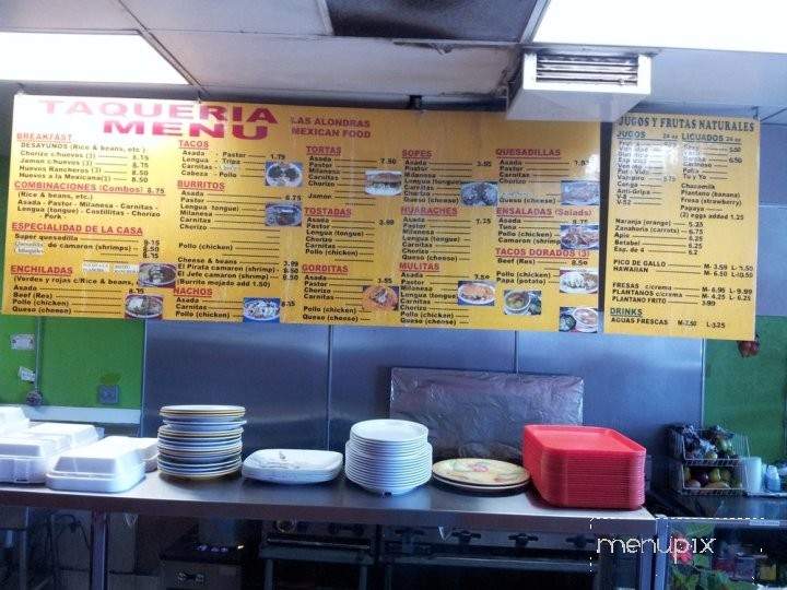 Taqueria Las Alondras - Lake Forest, CA menu_pic