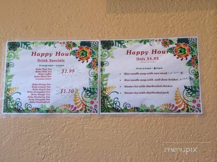 Pho Sapa - Lake Forest, CA menu_pic