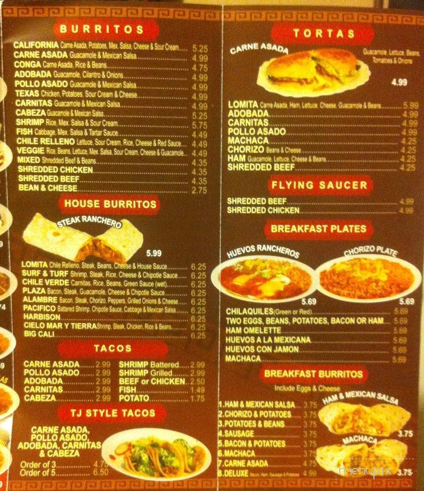 La Lomita Mexican Grill - Lakeside, CA menu_pic