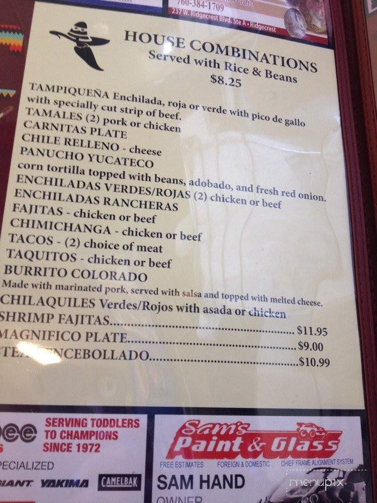 Bernardino's Taqueria - Lancaster, CA menu_pic