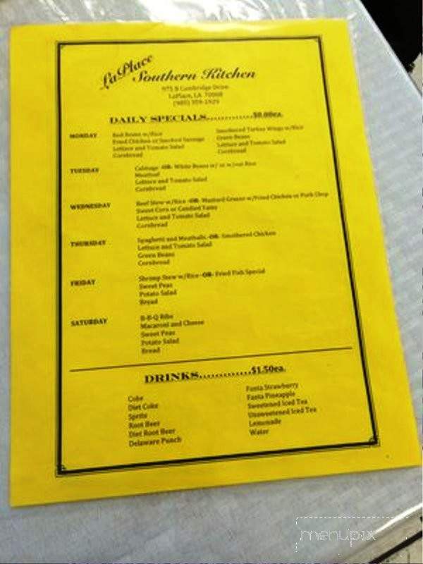 Laplace Southern Kitchen - Laplace, LA menu_pic