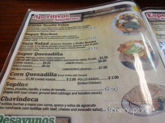 Antojitos Estilo Michoacan - Las Vegas, NV menu_pic