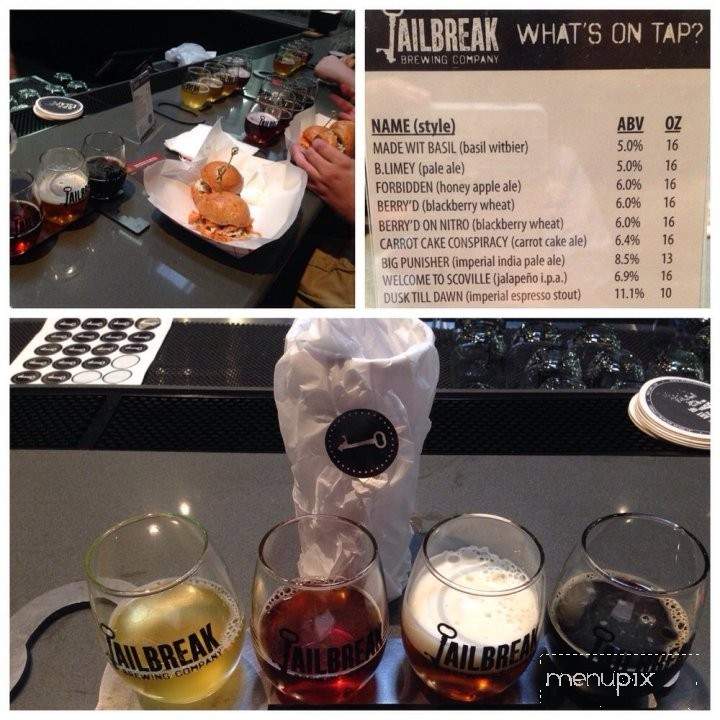 Jailbreak Brewing Company - Laurel, MD menu_pic