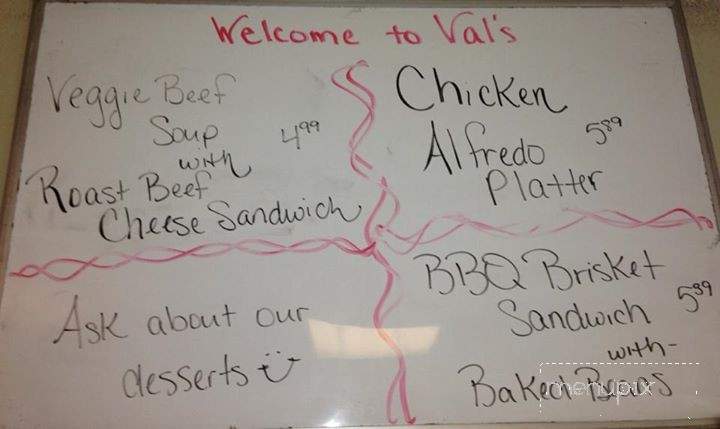 Val's - Laurie, MO menu_pic