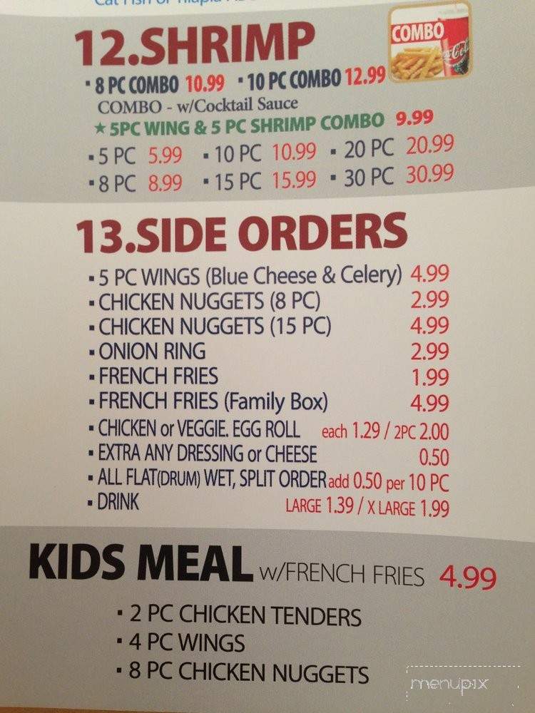 Wings & Philly - Lawrenceville, GA menu_pic