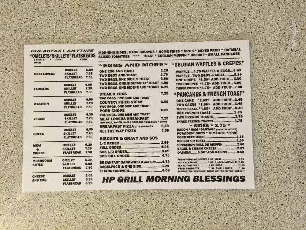 H P Grill - Leesburg, FL menu_pic