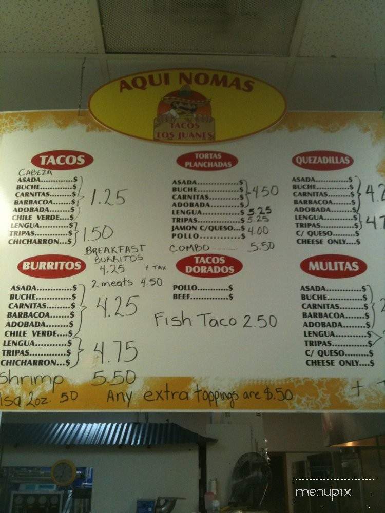 /380337629/Tacos-Los-Juanes-Menu-Lemoore-CA - Lemoore, CA