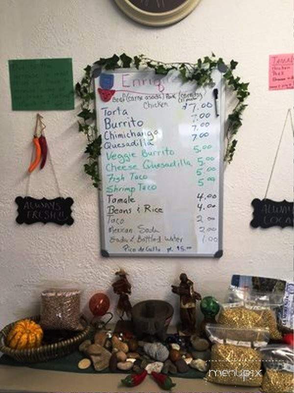 Enrique's - Authentic Mexican Food - Lincoln City, OR menu_pic