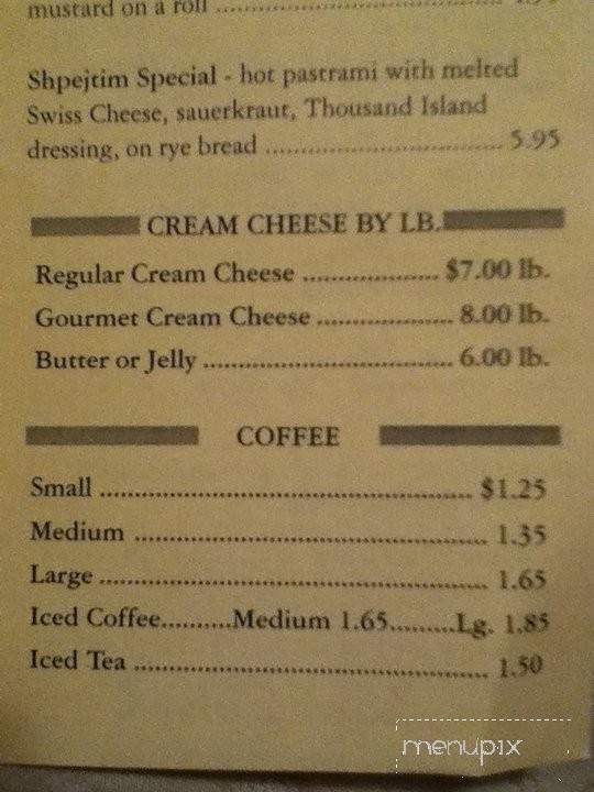 Lincoln Hot Bagel & Luncheonette - Lincoln Park, NJ menu_pic