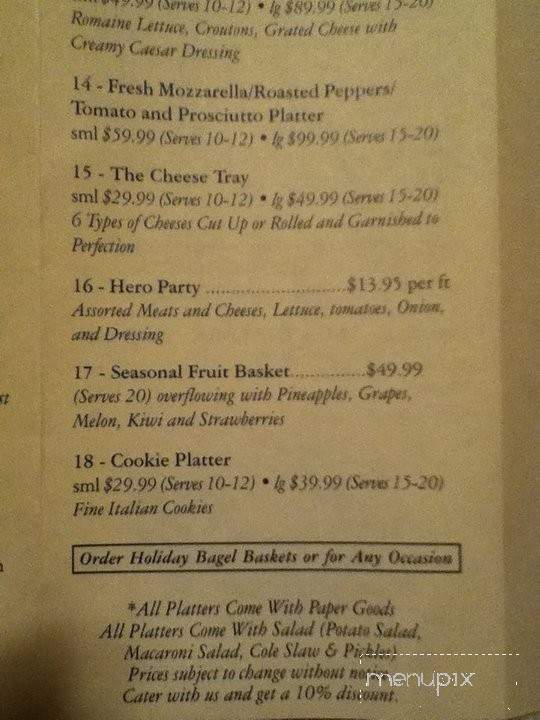 Lincoln Hot Bagel & Luncheonette - Lincoln Park, NJ menu_pic