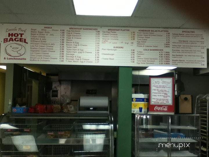 Lincoln Hot Bagel & Luncheonette - Lincoln Park, NJ menu_pic