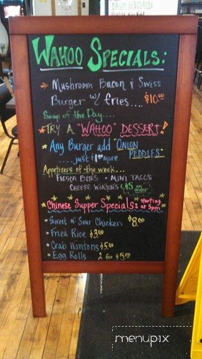 Wahoo's Bar & Grill - Litchfield, MN menu_pic
