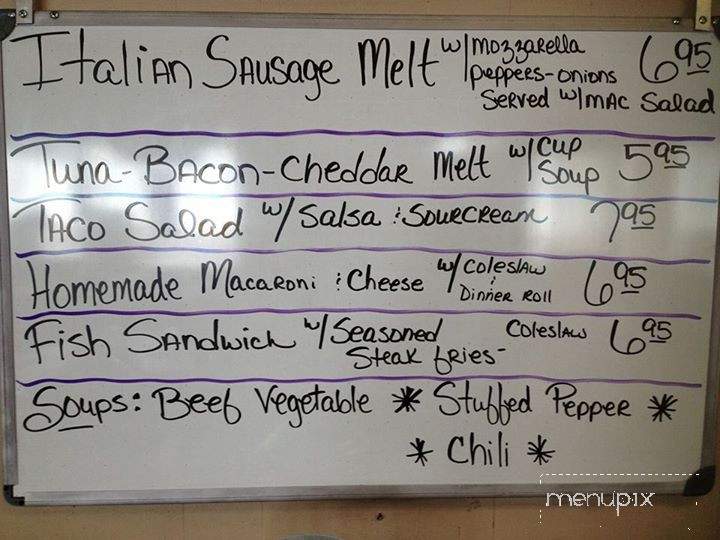 Dee's Sugar Shack - Lockport, NY menu_pic