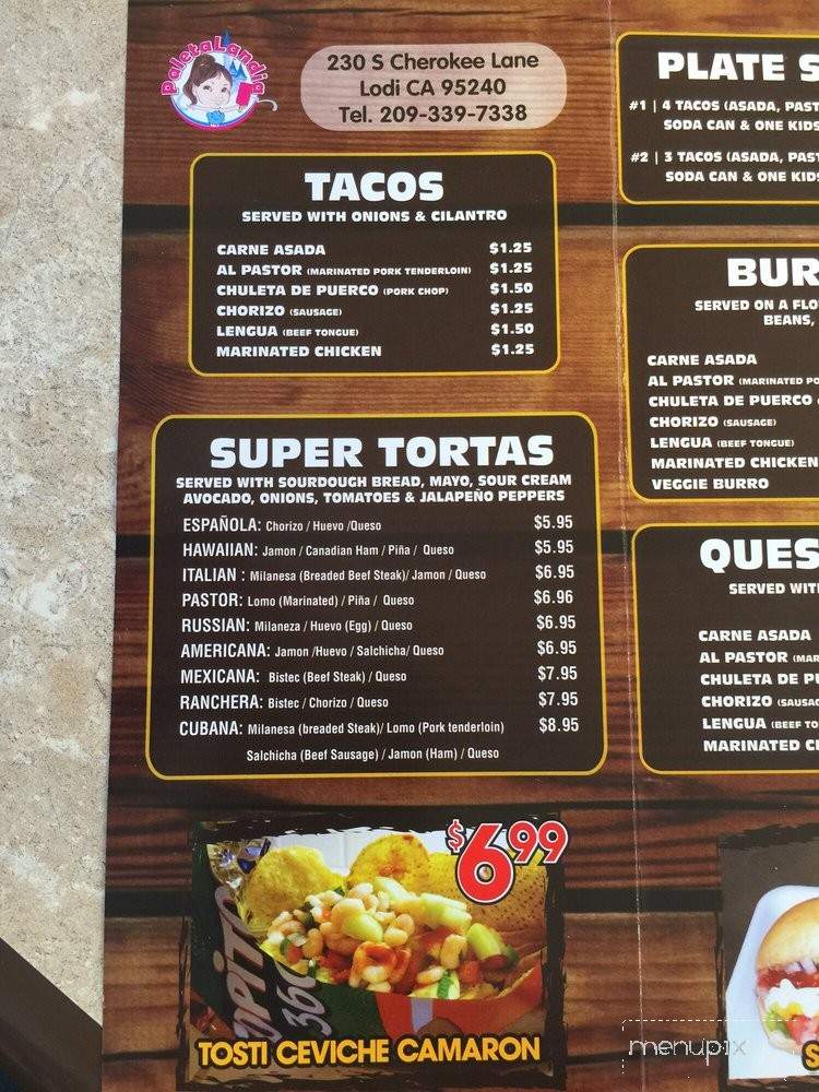 Paletalandia Lodl - Lodi, CA menu_pic