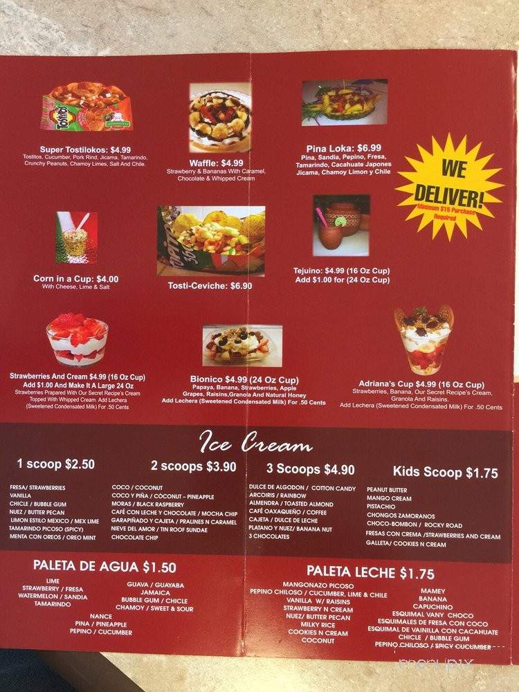 Paletalandia Lodl - Lodi, CA menu_pic