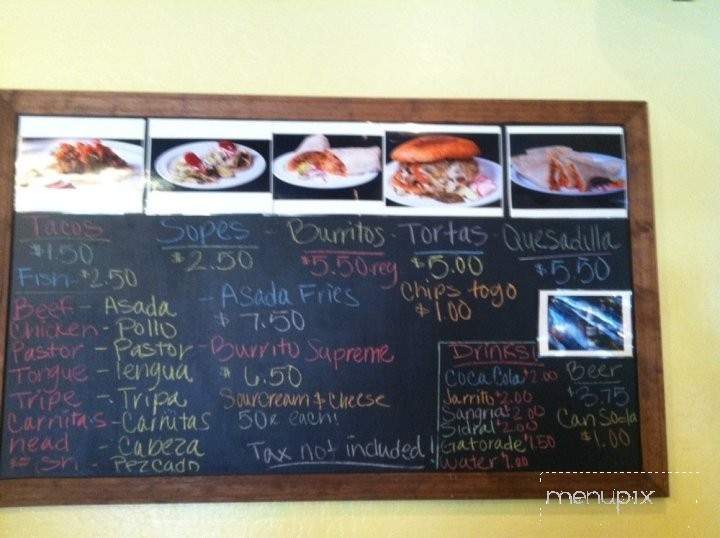 Taqueria El Grullense No 2 - Lodi, CA menu_pic