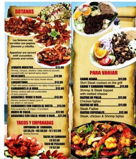 Las Islitas - Lodi, CA menu_pic