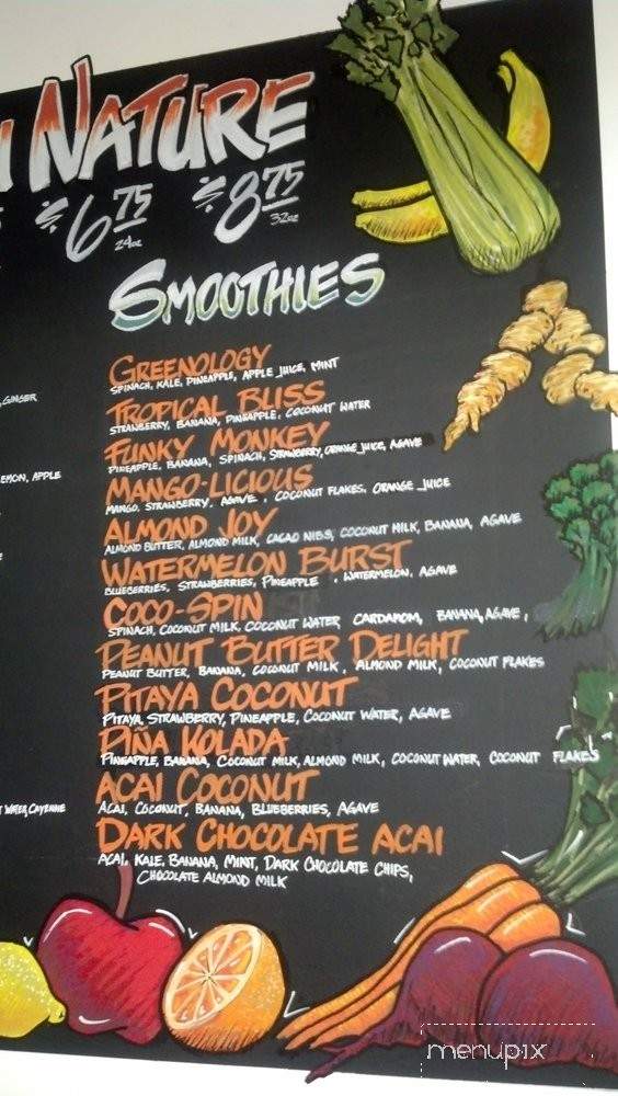 Tru Nature Juice Bar - Long Beach, CA menu_pic