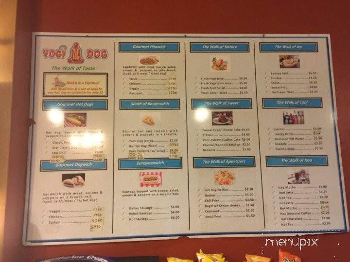 Yogi Dog - Los Angeles, CA menu_pic