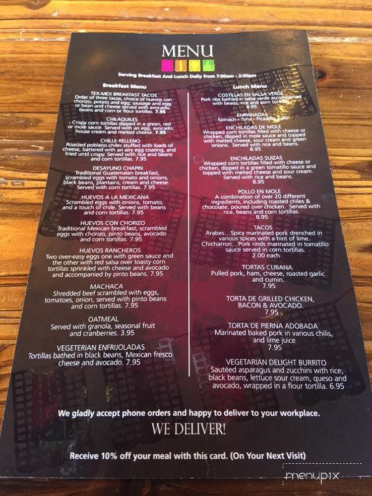 Elsa's Bakery - Los Angeles, CA menu_pic