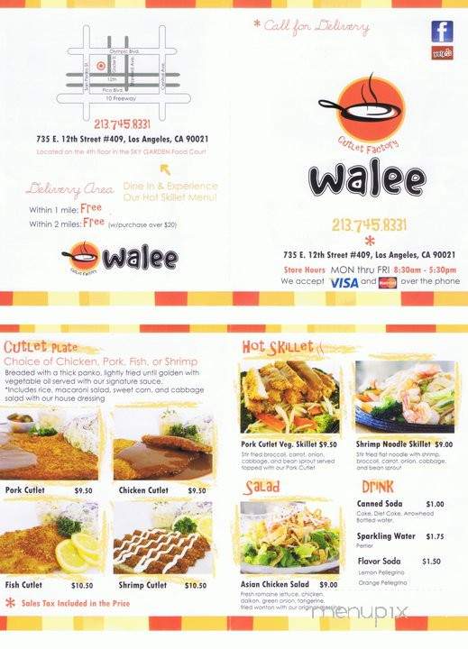Walee - Los Angeles, CA menu_pic