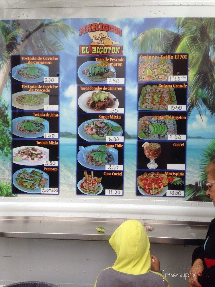 Mariscos El Bigoton - Los Angeles, CA menu_pic