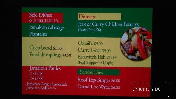 Roof Top Grill - Louisville, KY menu_pic