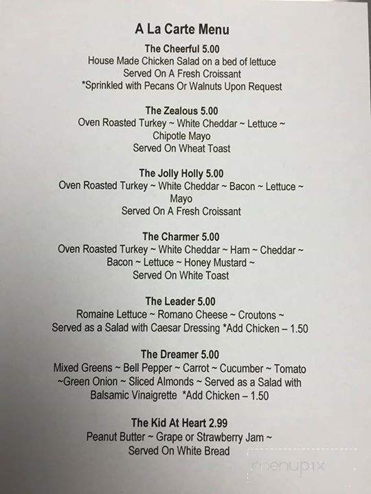 Cafe Lovewell - Louisville, KY menu_pic