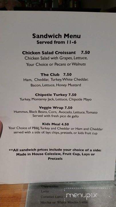 Cafe Lovewell - Louisville, KY menu_pic