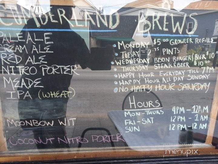 Cumberland Brewery - Louisville, KY menu_pic
