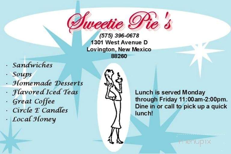 Sweetie Pie's - Lovington, NM menu_pic