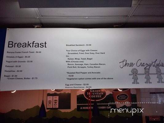 Three Crazy Ladies - Malvern, PA menu_pic