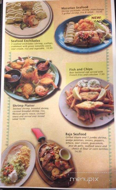 Los 3 Mayas - Mansfield, OH menu_pic