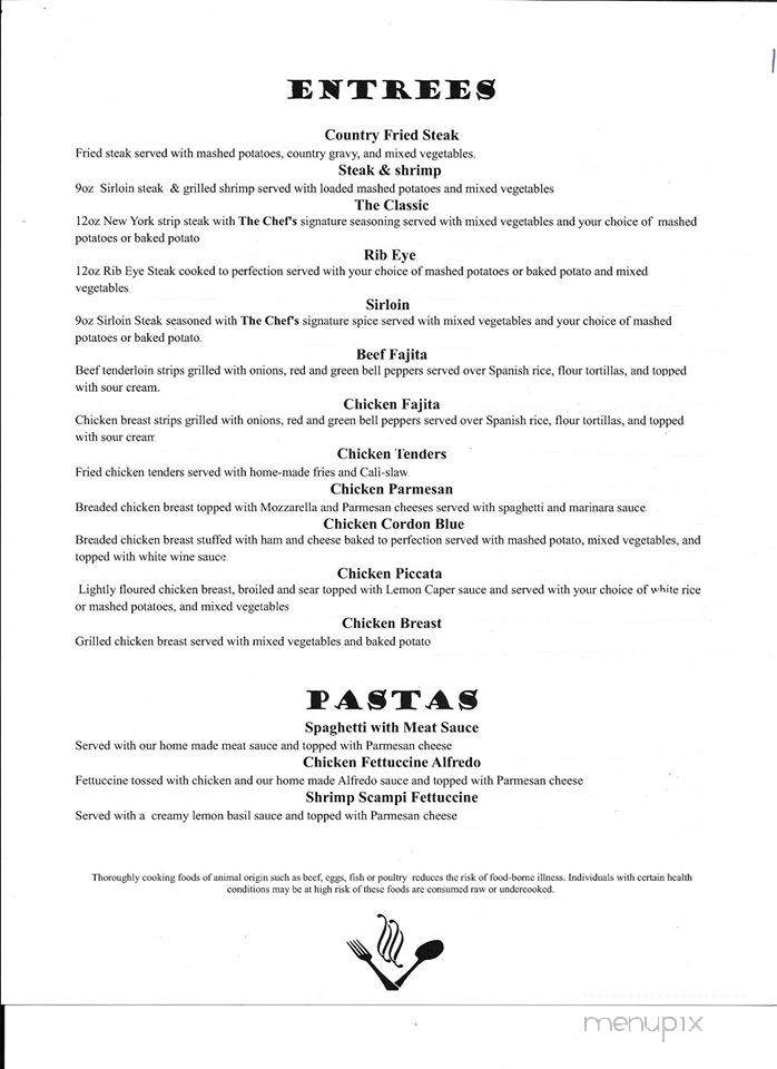 Chef and Crew - McMinnville, TN menu_pic