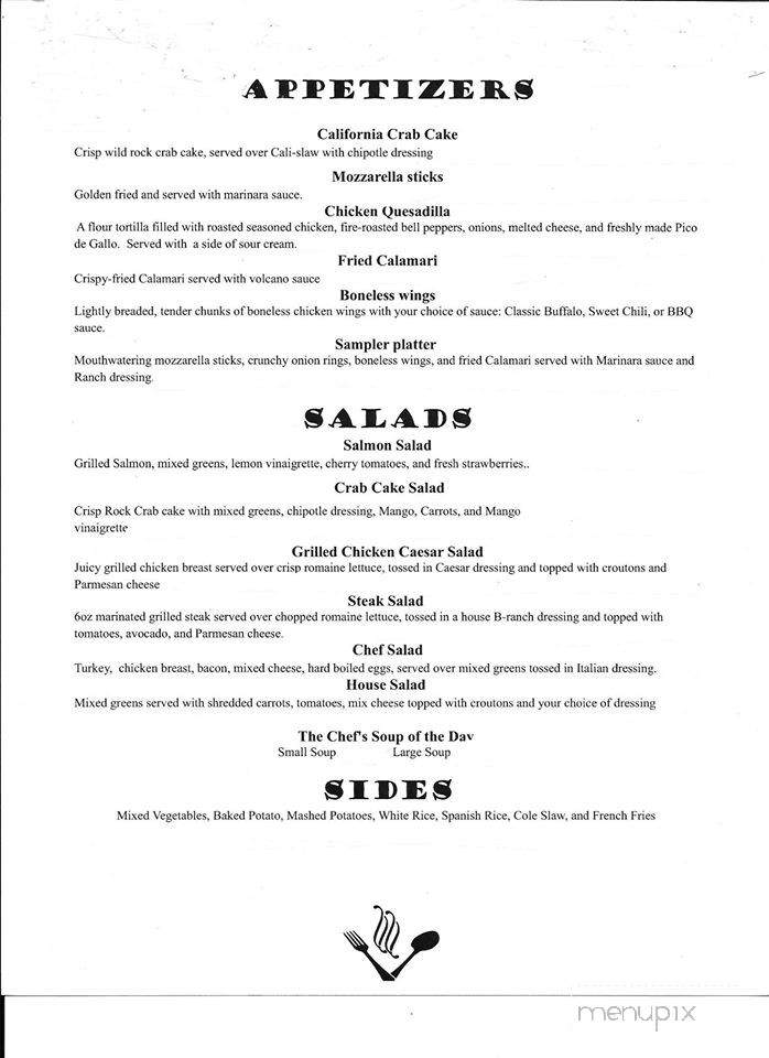 Chef and Crew - McMinnville, TN menu_pic