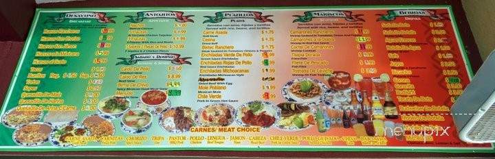Rincon Tarasco - Menlo Park, CA menu_pic