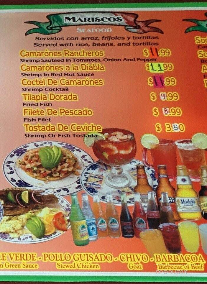 Rincon Tarasco - Menlo Park, CA menu_pic