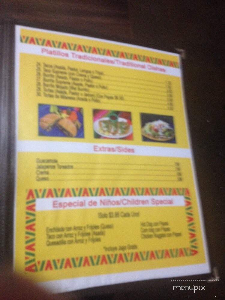 Taqueria El Palmar - Merced, CA menu_pic