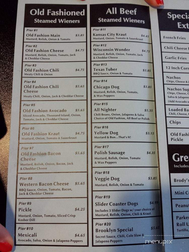 At the Pier - Merced, CA menu_pic